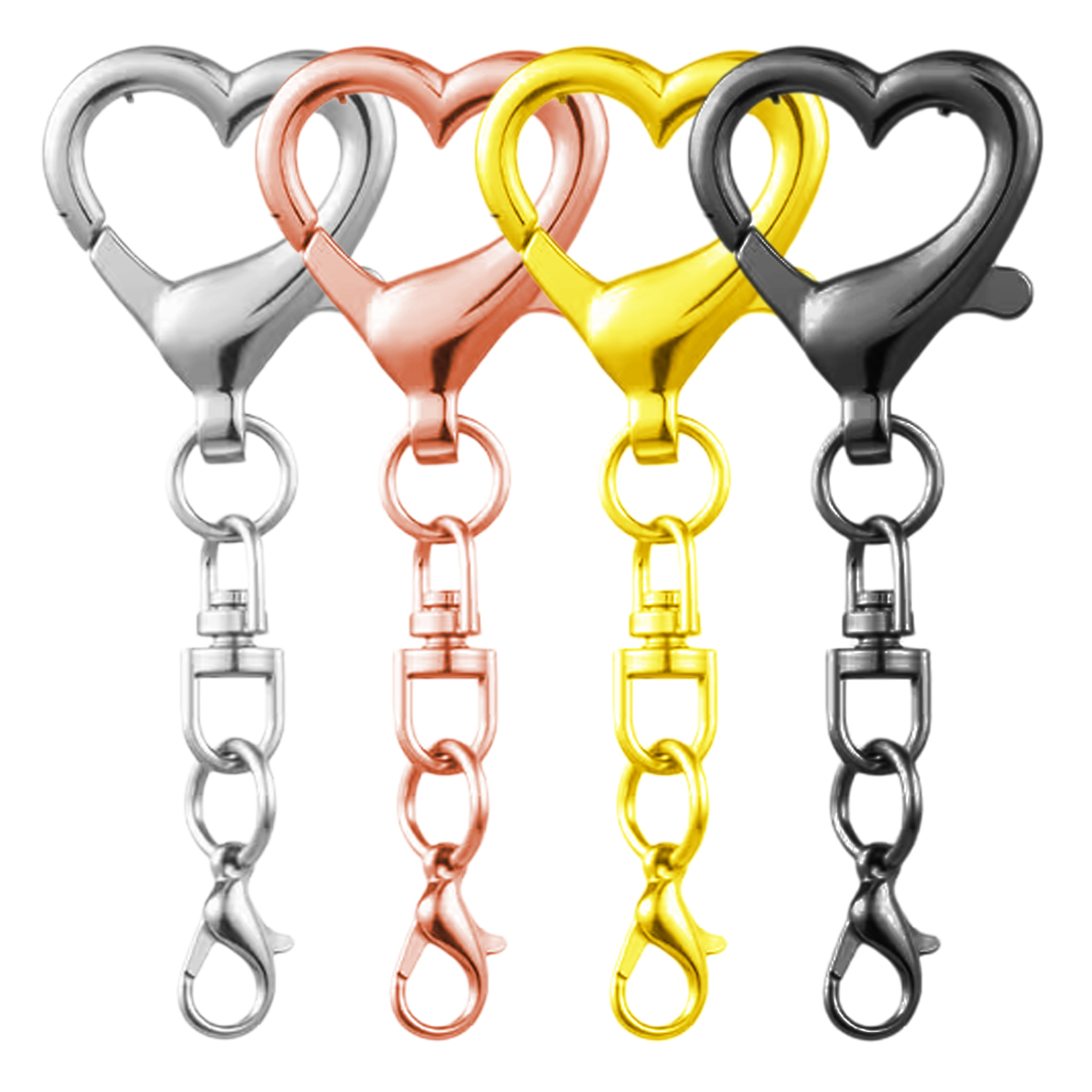 Fishing Swivel Connector - 5/15/30개 하트 모양 회전식 클래스프 스프링