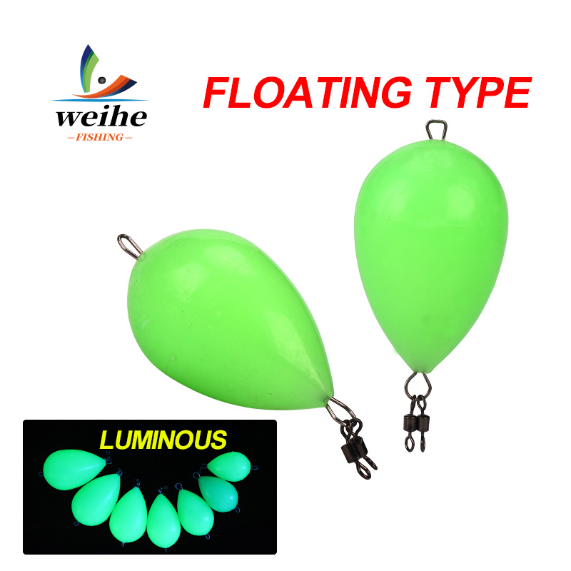 Fishing Bobber Float - WEIHE 1개 야광 낚시찌 빛나는 찌
