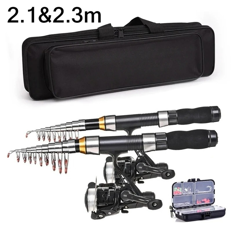 Fishing Equipment For Kids - 브라브맥 2.1/2.3m 텔레스코픽 낚싯대 릴 콤보