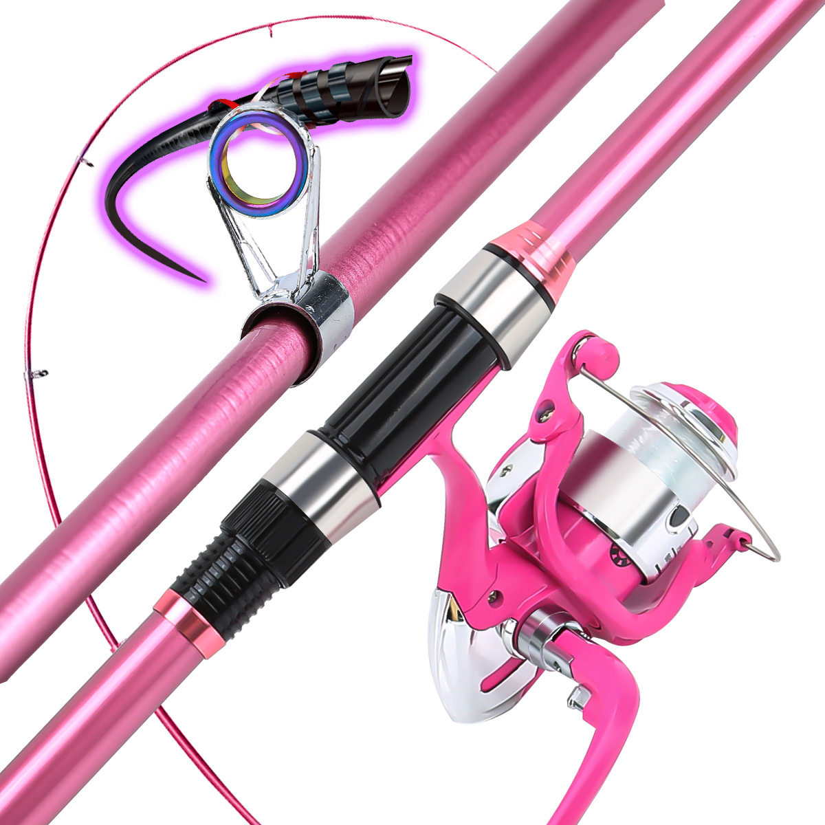 낚싯대 세트 풀 키트, 텔레스코픽 낚싯대와 스피닝 릴, - Fishing Equipment For Kids 리뷰 및 가격
