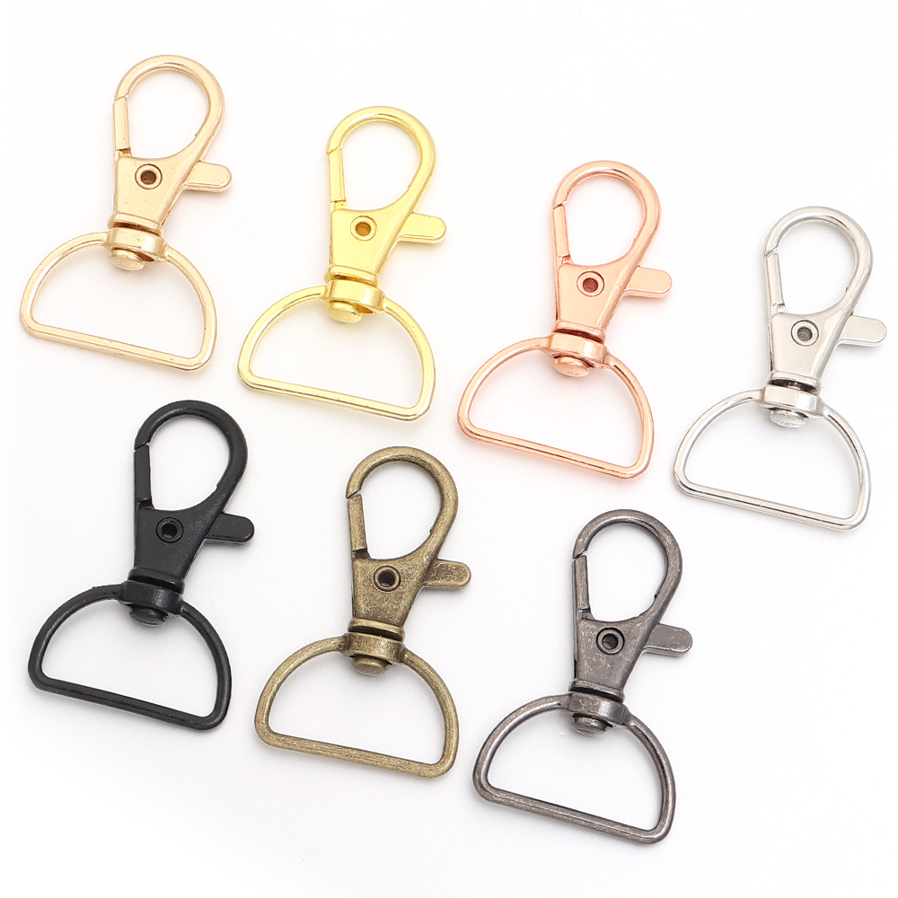10개/세트 금속 회전식 클래스프 D링 랜야드 스냅 훅 - Fishing Swivel Connector 리뷰 및 가격