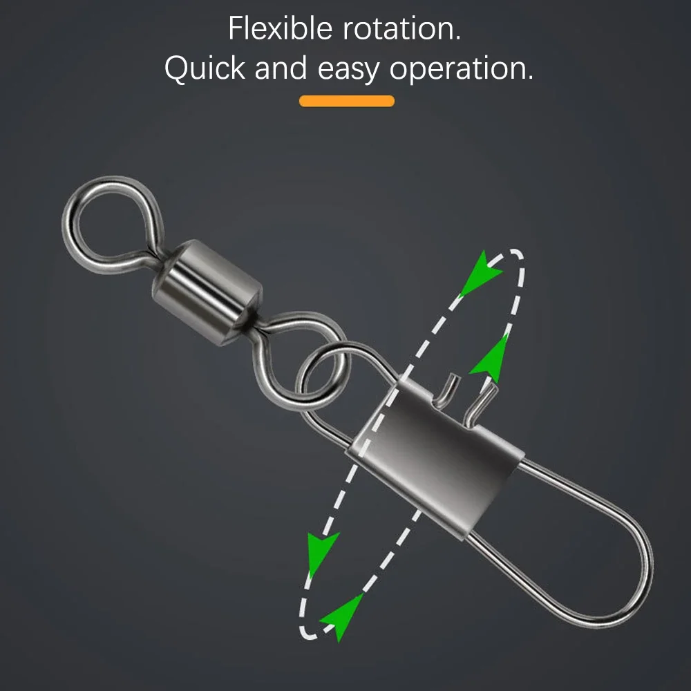 DNDYUJU 50pcs 낚시 커넥터 인터록 스냅이있는 - Fishing Swivel Connector 리뷰 및 가격