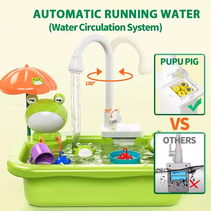 새로운 어린이용 주방 싱크대 전기 식기세척기, 물놀이  - Fishing Equipment For Kids 리뷰 및 가격