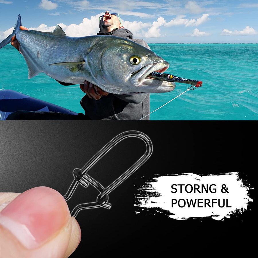 50Pcs 크랭크베이트 스냅 스테인레스 스틸 듀오 잠금 - Fishing Swivel Connector 리뷰 및 가격