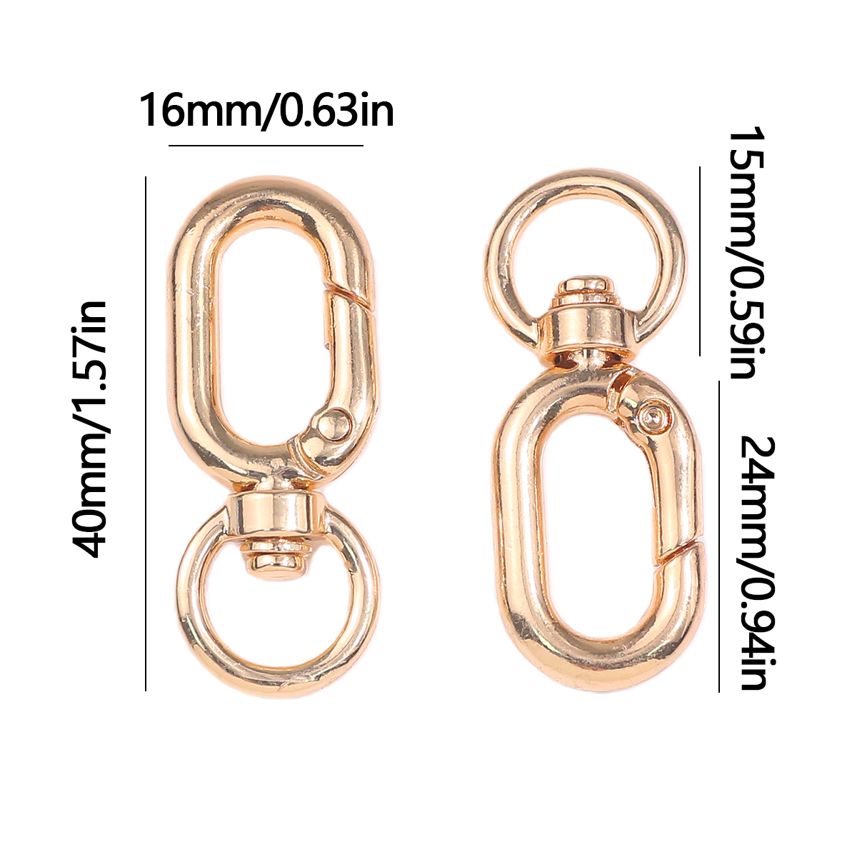40x16mm 멀티컬러 합금 타원형 스위블 스냅 후크  - Fishing Swivel Connector 리뷰 및 가격